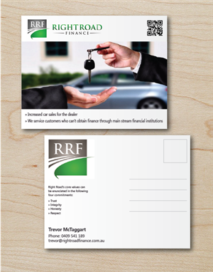 Right Road Finance  | Postkarten-Design von alex989