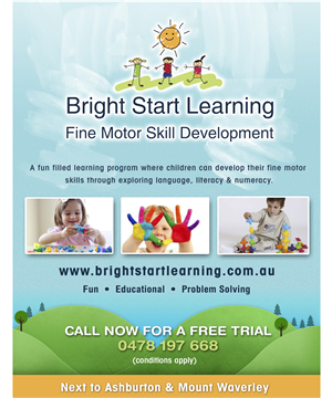 Design de Flyer par jeffdefy pour Bright Start Learning | Design : #3730263