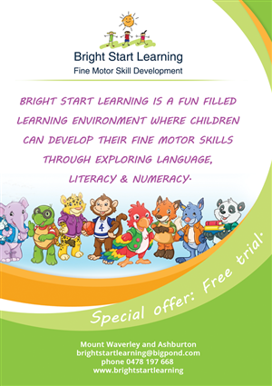 Design de Flyer par Rozita pour Bright Start Learning | Design : #3719367