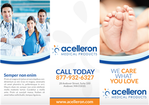 Brochure Design by JCR for Acelleron Medical Products | Design: #3723264