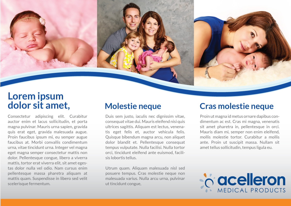 Brochure Design by JCR for Acelleron Medical Products | Design #3723270