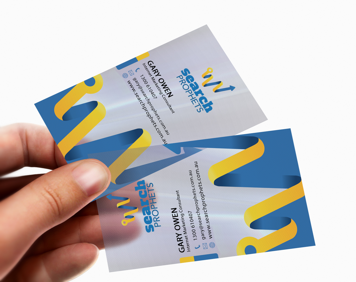 Business Card Design by diRtY.EMM for Search Prophets | Design #980687