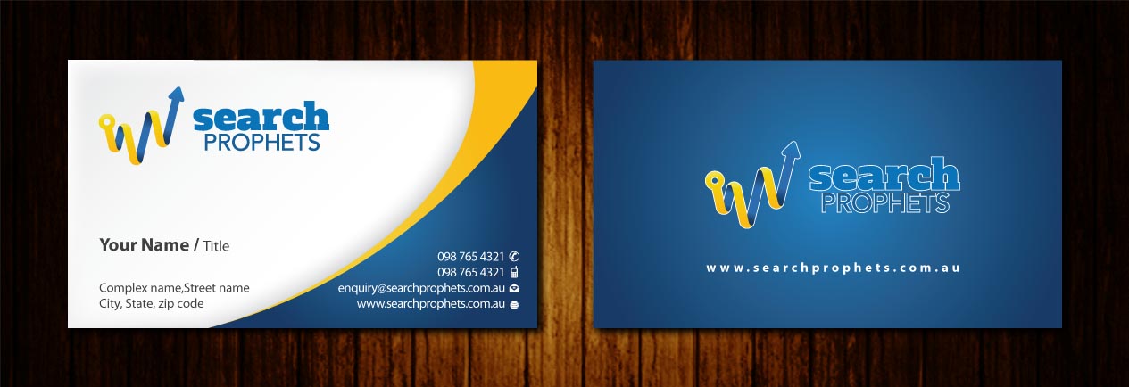 Business Card Design by Sbss for Search Prophets | Design #979339