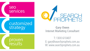 Business Card Design by THEBAS for Search Prophets | Design: #988092