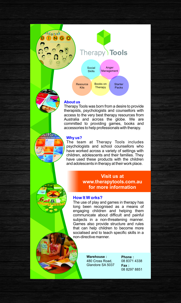 Flyer Design by HollyBlue Studio for Therapy Tools | Design #3726069