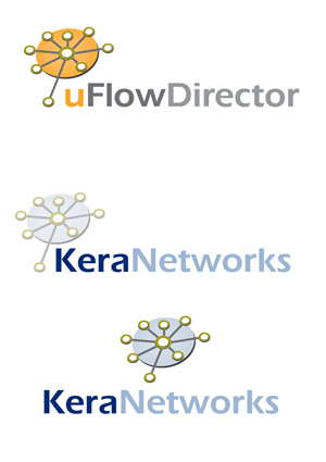 1) Kera Networks     2) uFlow Director | Logo Design by Halfull Media