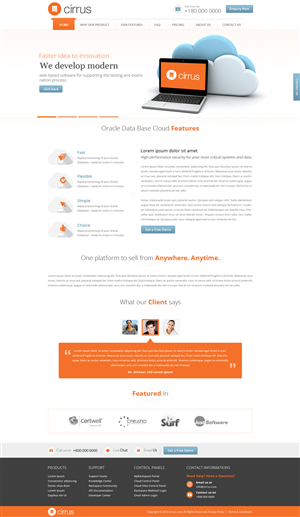 Diseño Web por Hashim Creetto para Cirrus BV | Diseño: #3743563