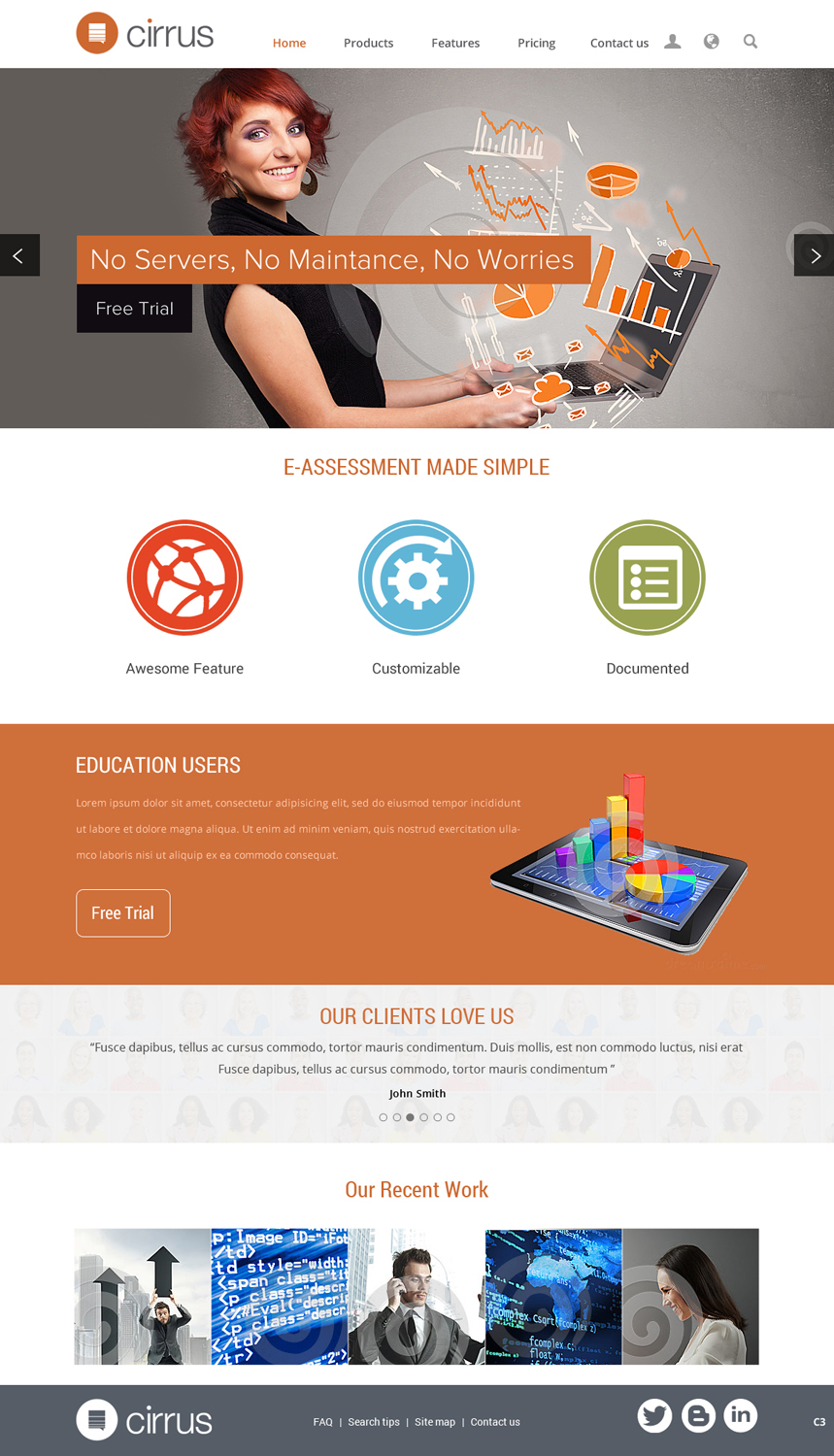 Web-Design von pb für Cirrus BV | Design #3732119