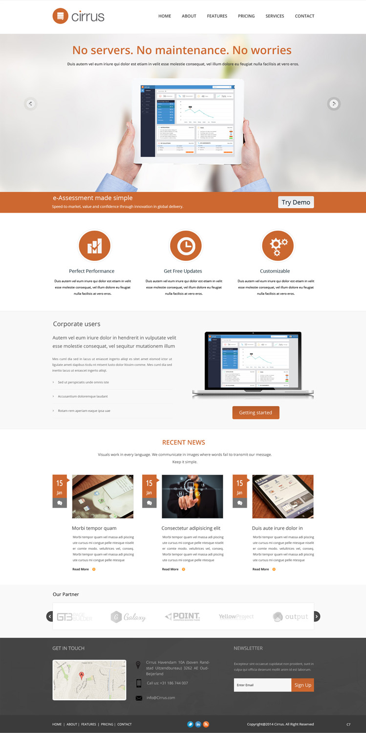 Diseño Web por pb para Cirrus BV | Diseño #3732125