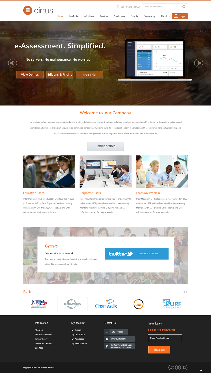 Diseño Web por pb para Cirrus BV | Diseño #3732128