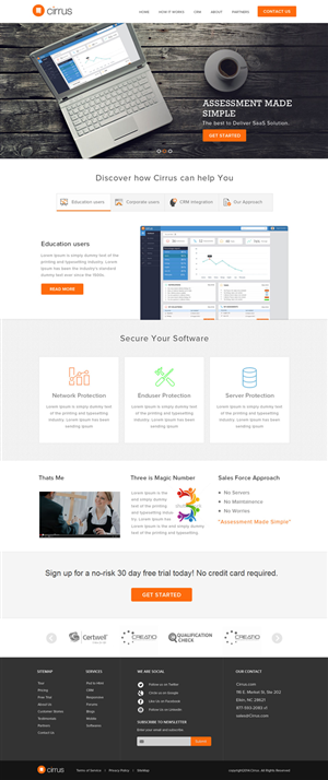 Diseño Web por OM para Cirrus BV | Diseño: #3742033