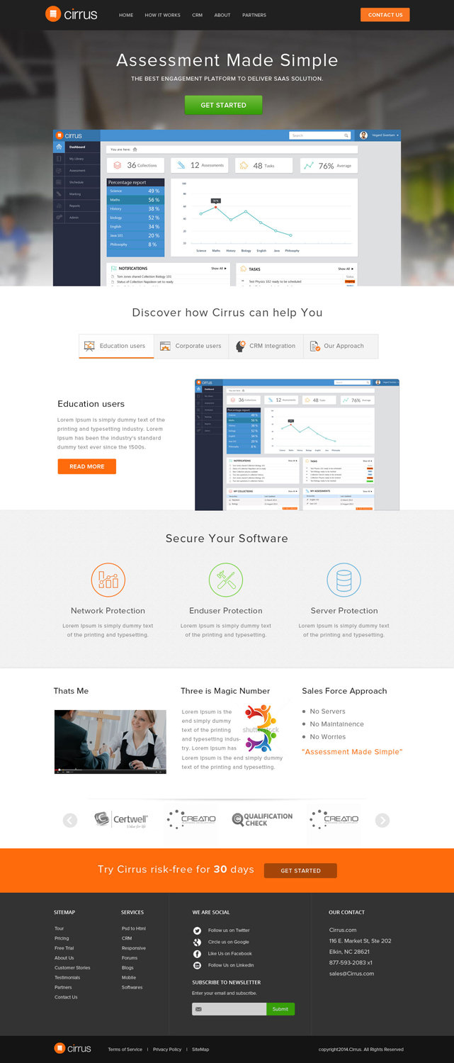 Web Design by OM for Cirrus BV | Design #3742038