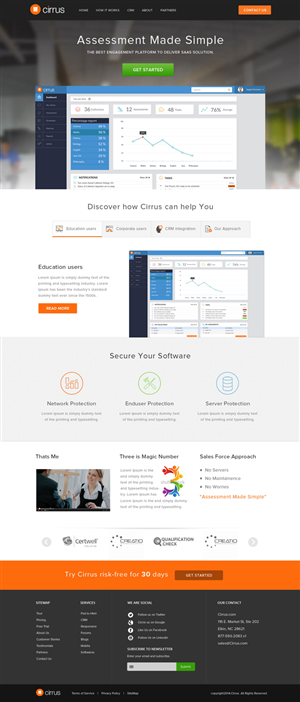 Diseño Web por OM para Cirrus BV | Diseño: #3742038