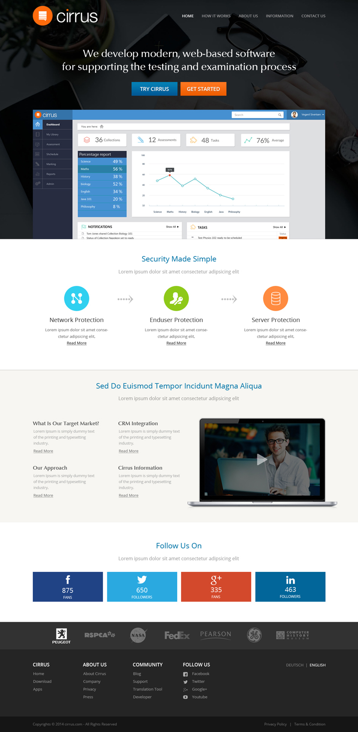 Web Design by OM for Cirrus BV | Design #3742041