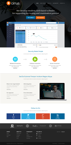 Diseño Web por OM para Cirrus BV | Diseño: #3742041