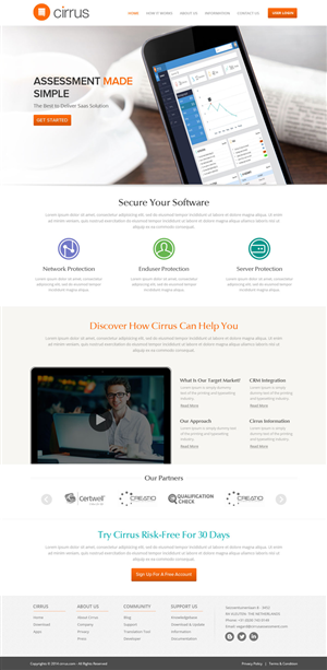 Diseño Web por OM para Cirrus BV | Diseño: #3764281