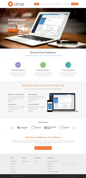 Diseño Web por OM para Cirrus BV | Diseño: #3764283