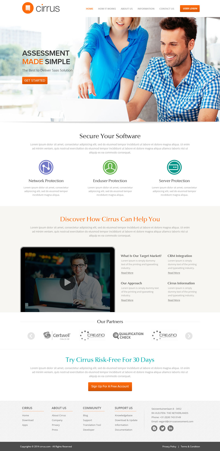 Web Design by OM for Cirrus BV | Design #3764292