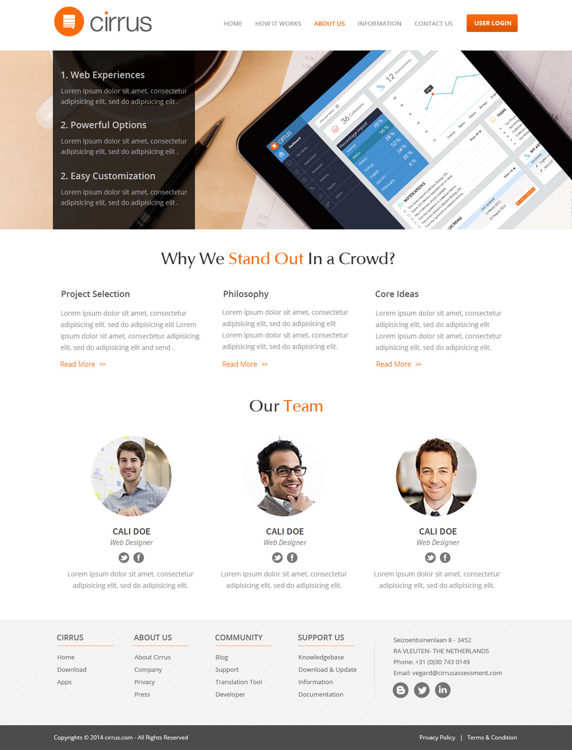 Diseño Web por OM para Cirrus BV | Diseño #3764296