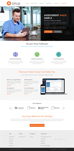 Diseño Web por OM para Cirrus BV | Diseño: #3767376