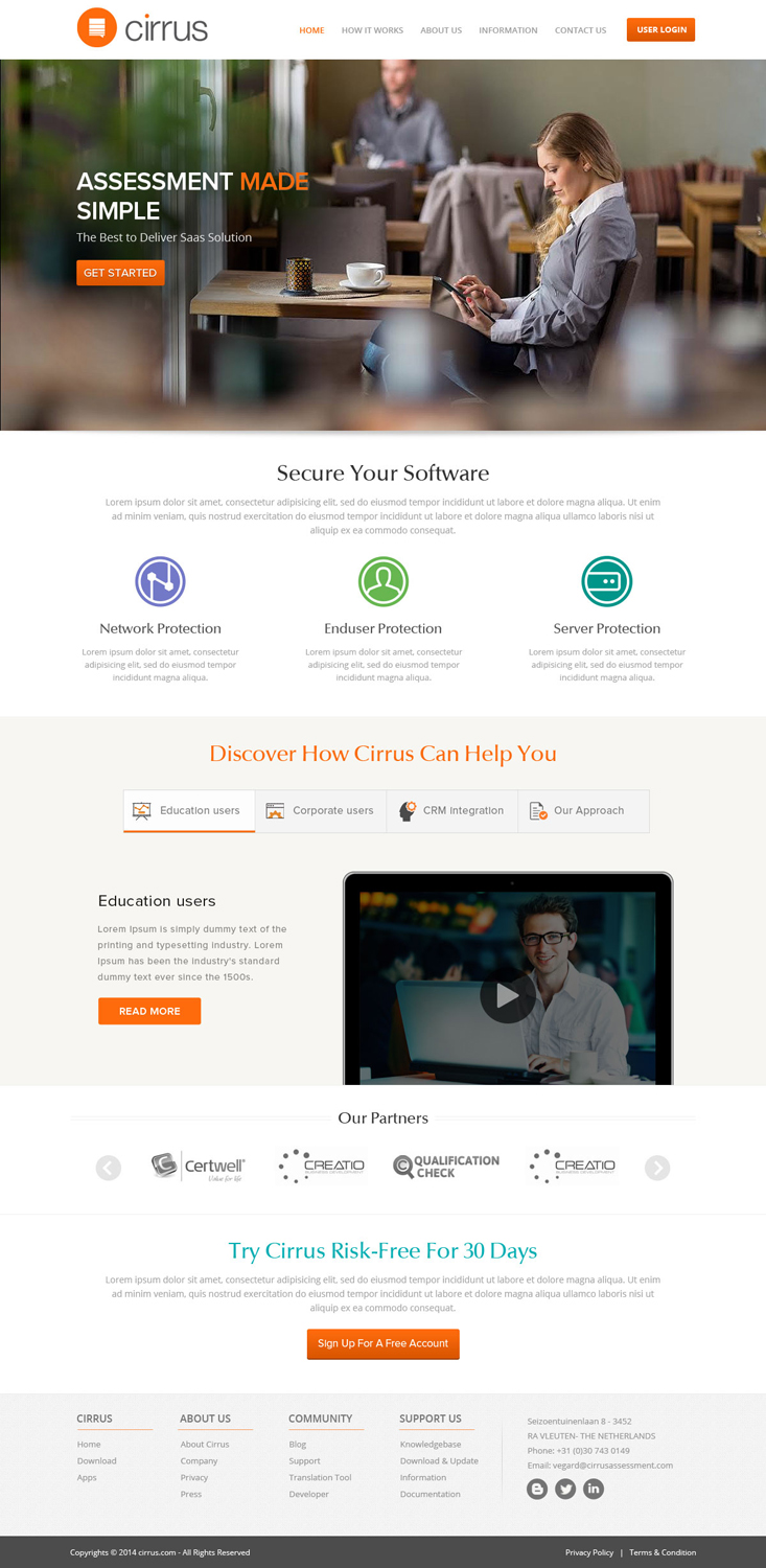 Web Design by OM for Cirrus BV | Design #3767388