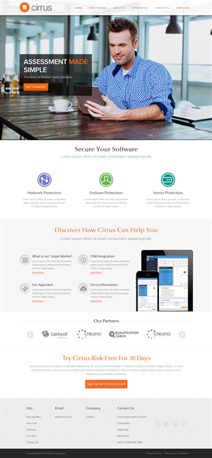 Diseño Web por OM para Cirrus BV | Diseño: #3767403