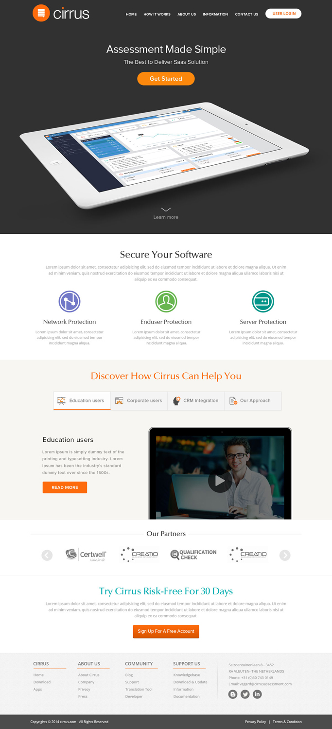 Web Design by OM for Cirrus BV | Design #3767412