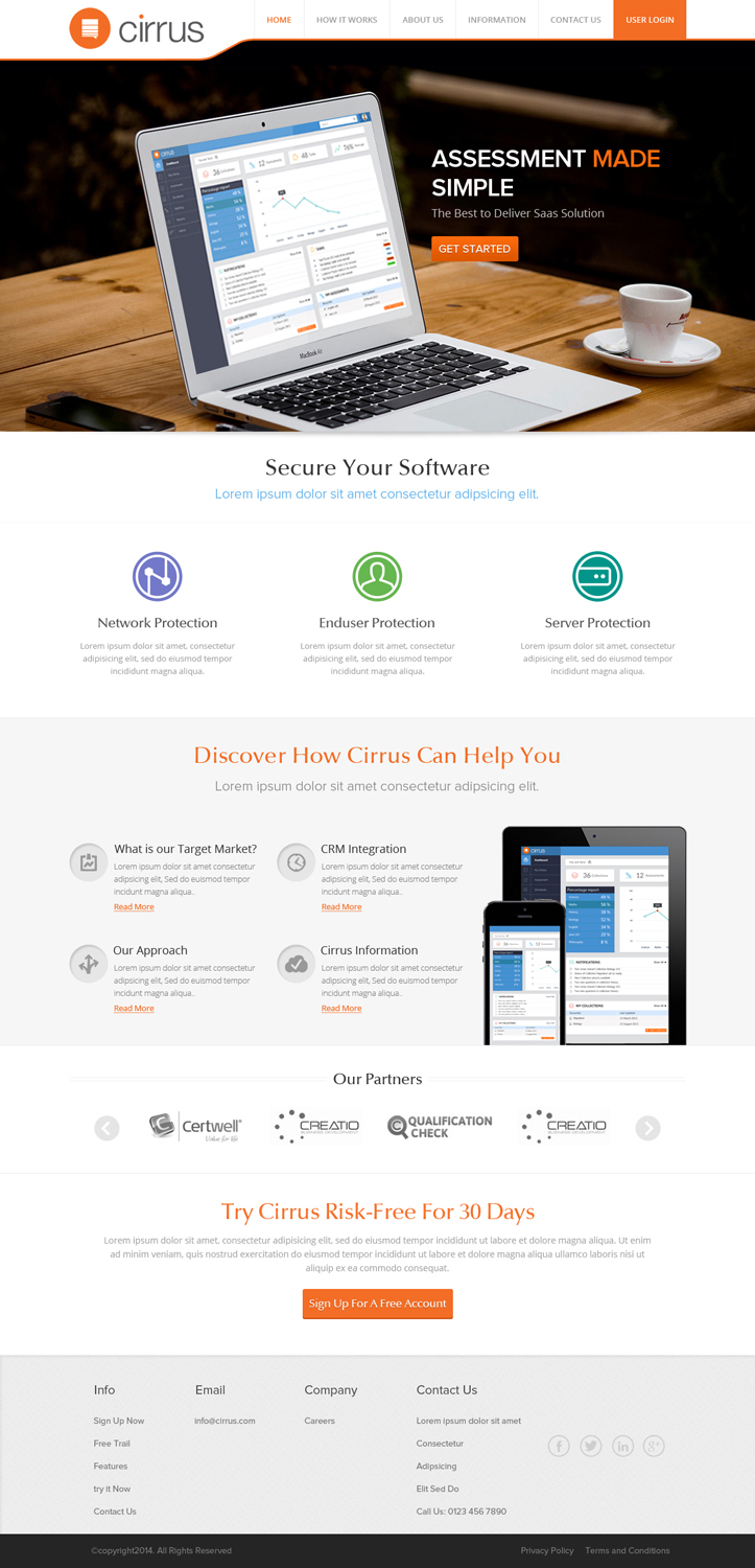 Diseño Web por OM para Cirrus BV | Diseño #3767417