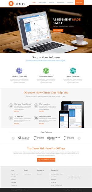 Diseño Web por OM para Cirrus BV | Diseño: #3767417