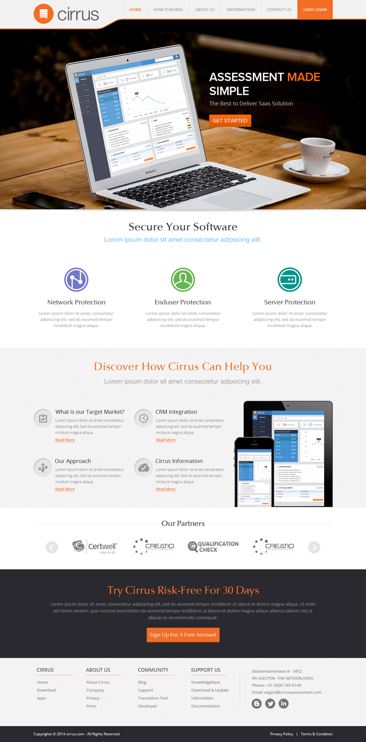 Web Design by OM for Cirrus BV | Design #3767421