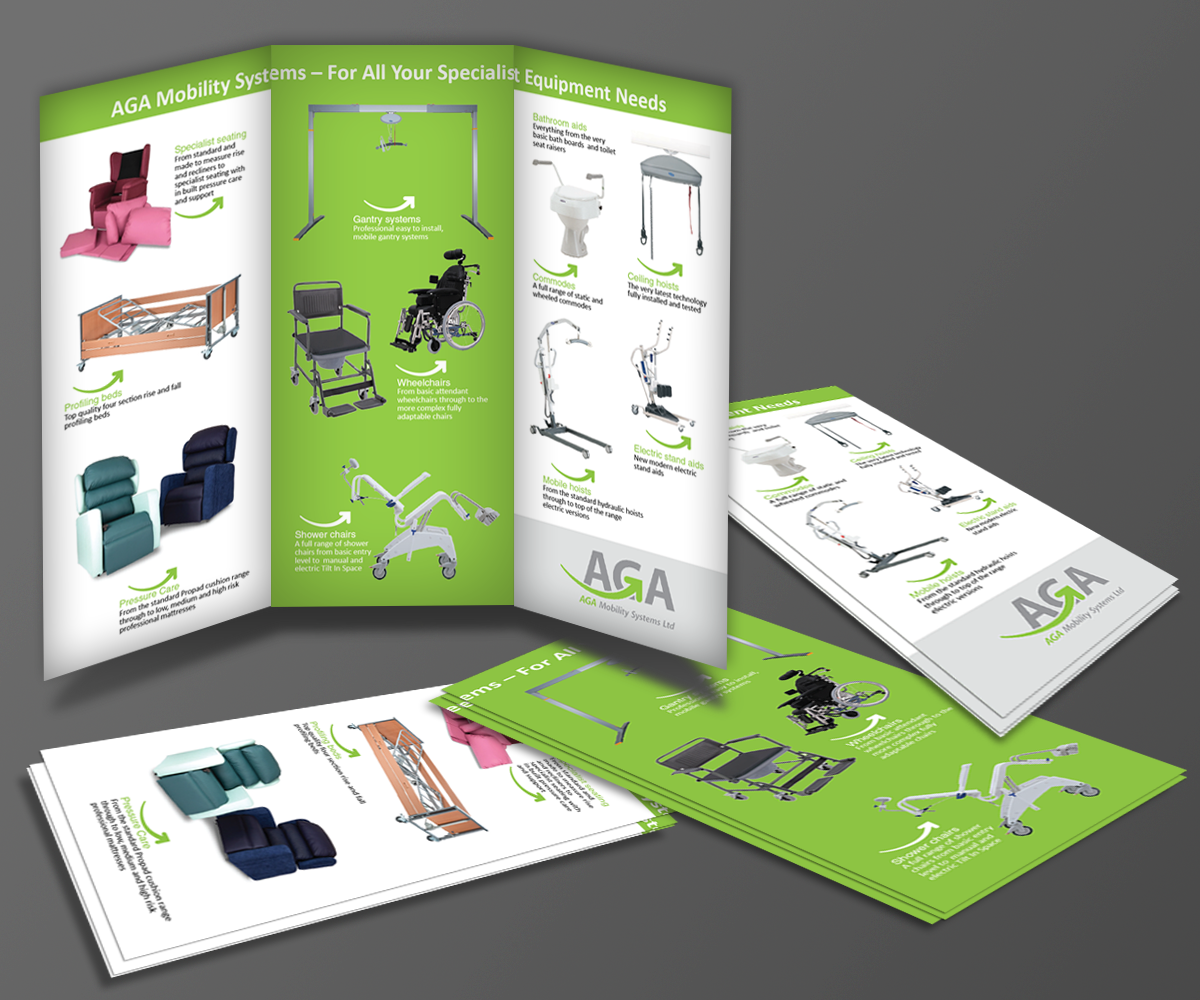 Broschüren-Design von kousik für aga mobility systems | Design #3735458