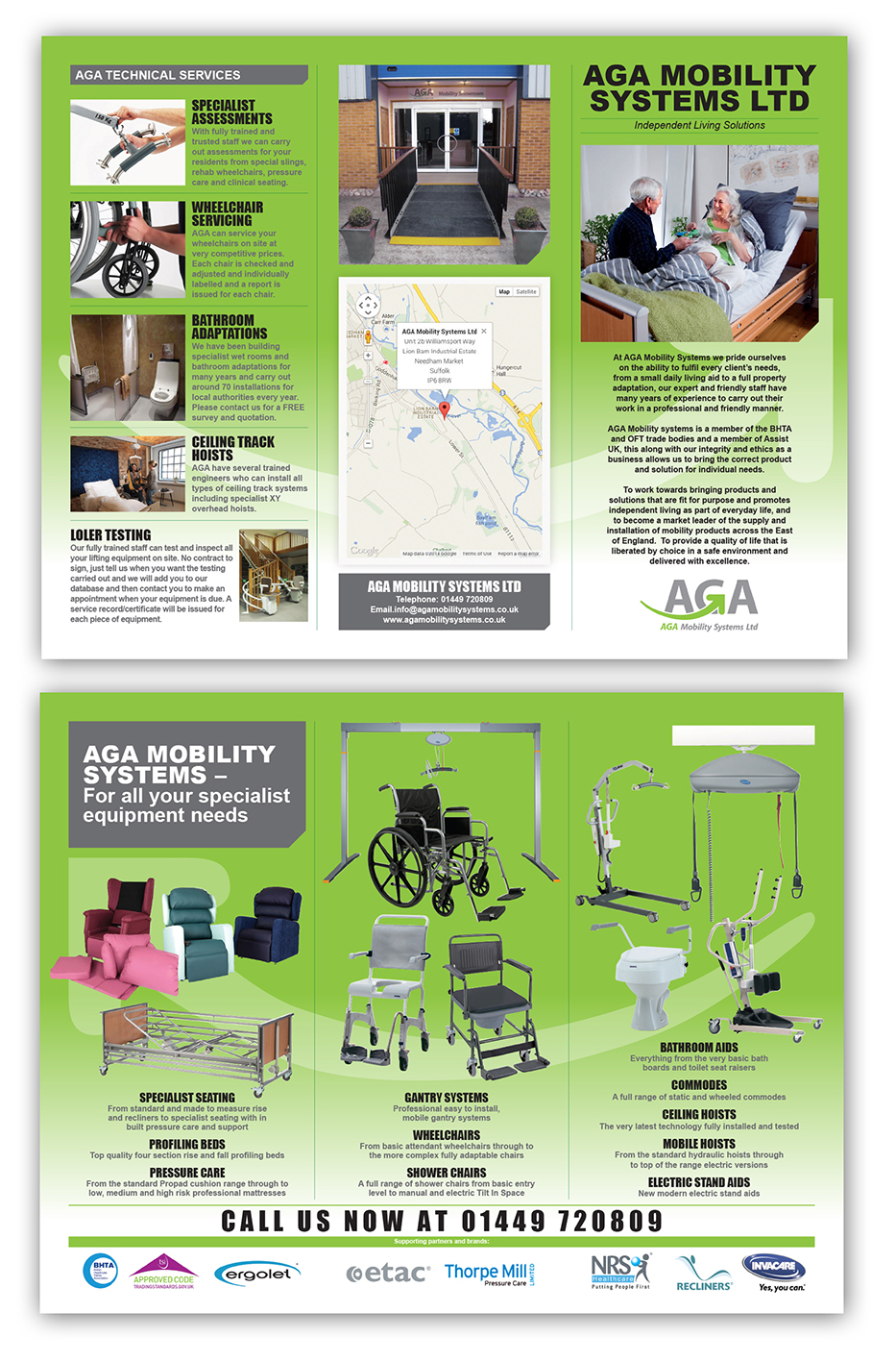 Brochure Design by Hanyewhock for aga mobility systems | Design #3727380