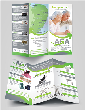 Brochure Design by creationz2011 for aga mobility systems | Design #3732301