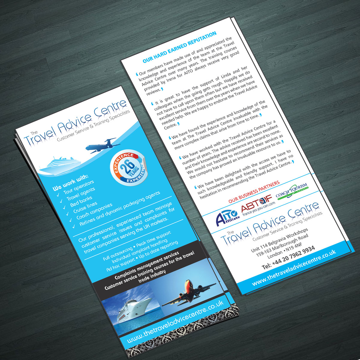 Flyer Design by Ramchander for The Travel Advice Centre | Design #3781795