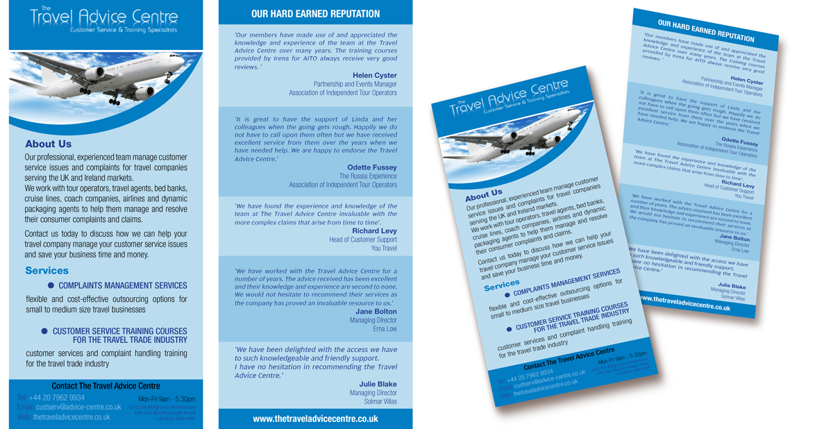 Flyer Design by UrbainFX for The Travel Advice Centre | Design #3793099