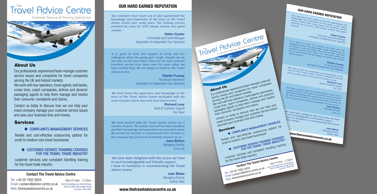 Flyer Design by UrbainFX for The Travel Advice Centre | Design #3793104