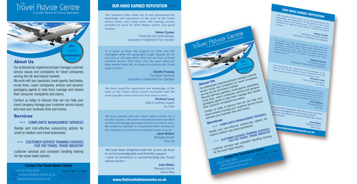 Flyer Design by UrbainFX for The Travel Advice Centre | Design #3793105