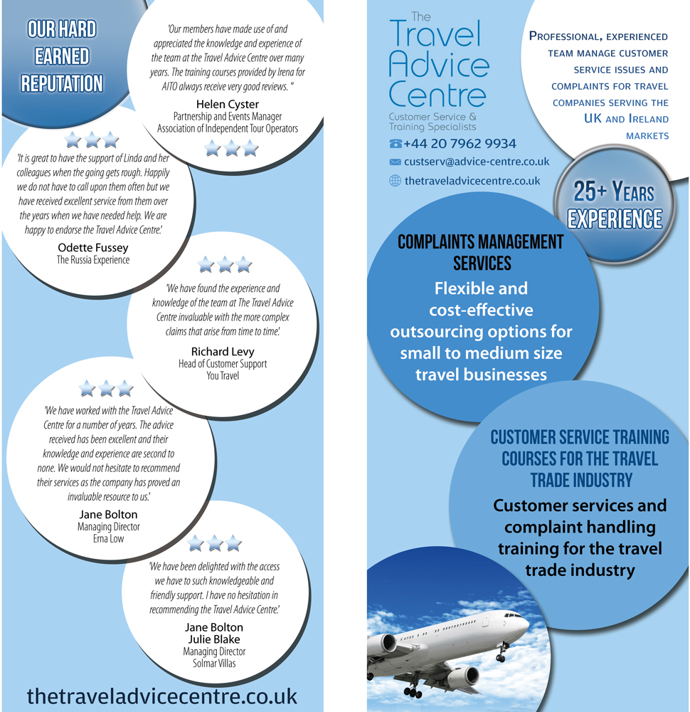 Flyer Design by UrbainFX for The Travel Advice Centre | Design #3793951