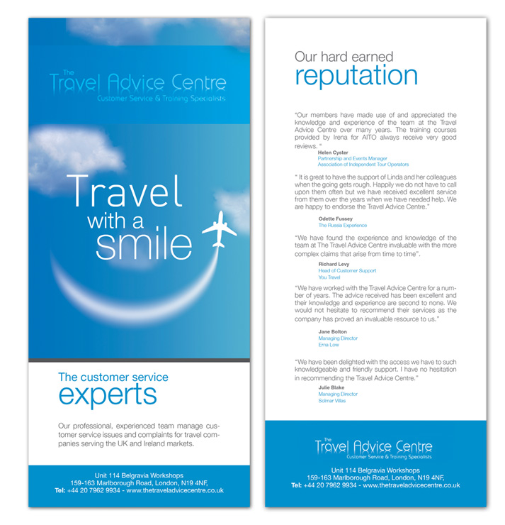 Diseño de Flyer por san011 para The Travel Advice Centre | Diseño #3769685