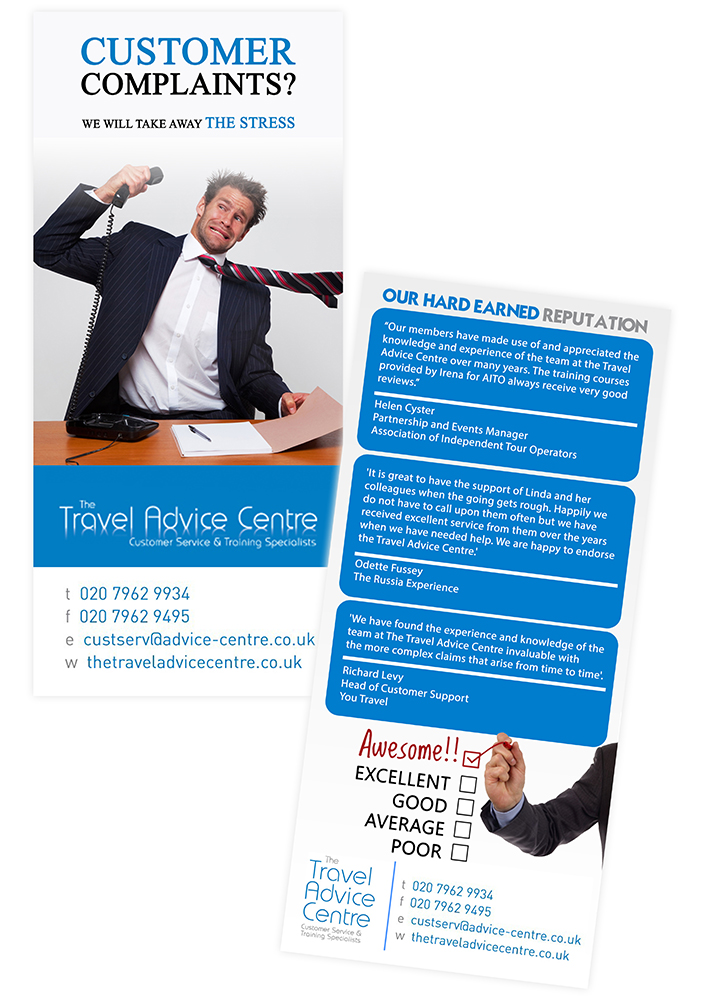 Flyer Design by creationz2011 for The Travel Advice Centre | Design #3789819