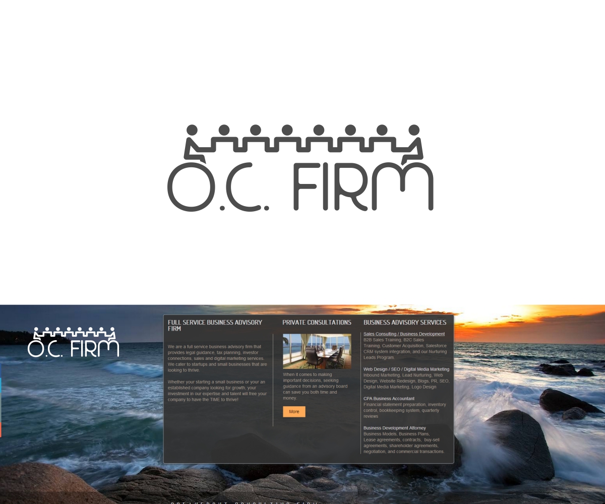 Logo Design by MOH Studio for O.C. Firm | Design #3731881