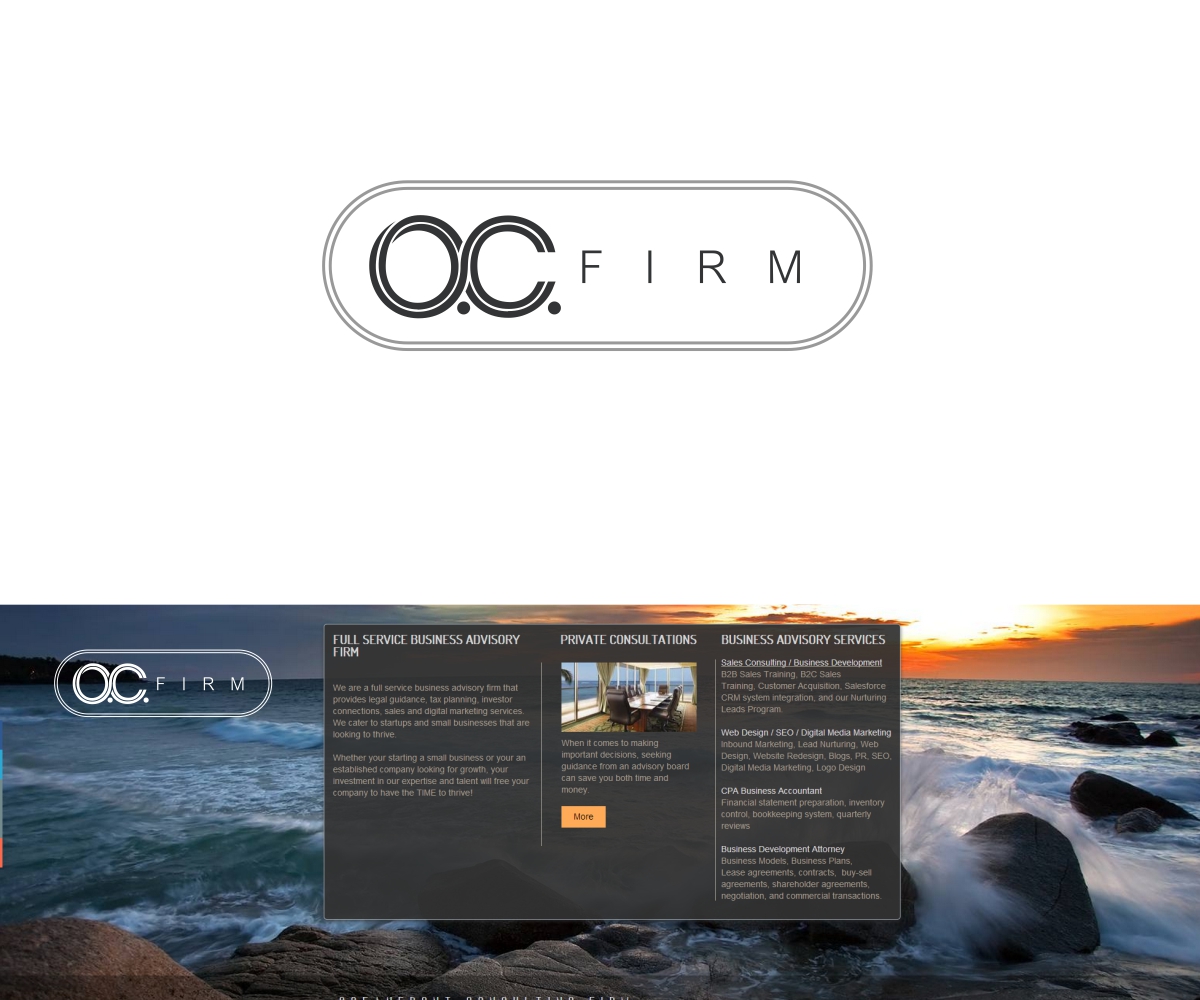 Logo Design by MOH Studio for O.C. Firm | Design #3731883