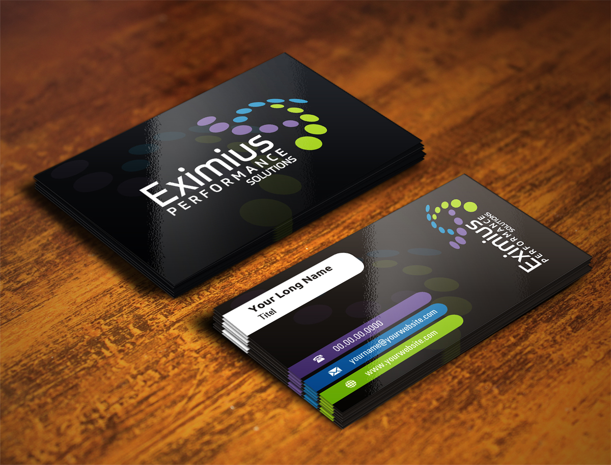 Business Card Design by INDIAN_Ashok for Eximius Performance Solutions | Design #3722063