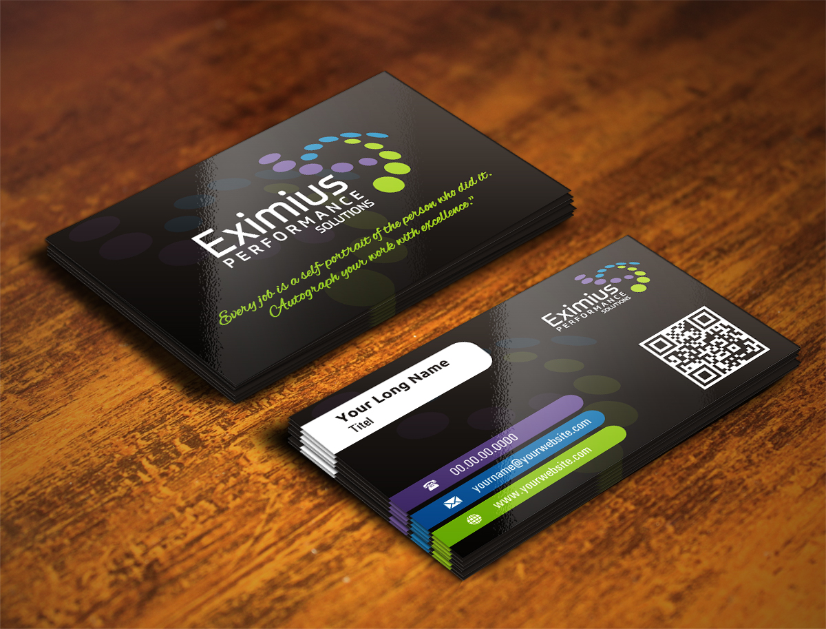 Business Card Design by INDIAN_Ashok for Eximius Performance Solutions | Design #3728952
