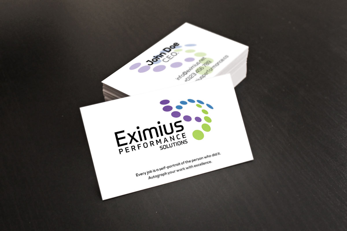 Business Card Design by Ron Mickey for Eximius Performance Solutions | Design #3722828