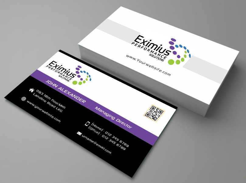 Business Card Design by AwsomeD for Eximius Performance Solutions | Design #3726052