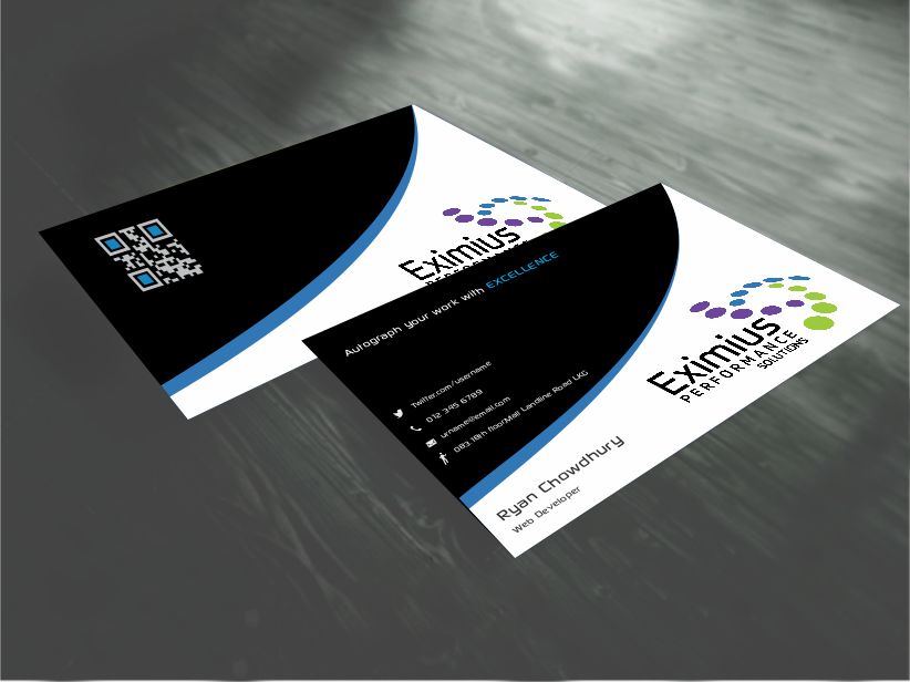 Business Card Design by AwsomeD for Eximius Performance Solutions | Design #3731670