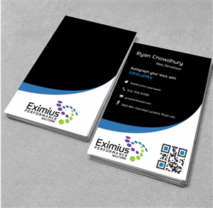 Business Card Design by AwsomeD for Eximius Performance Solutions | Design: #3755995