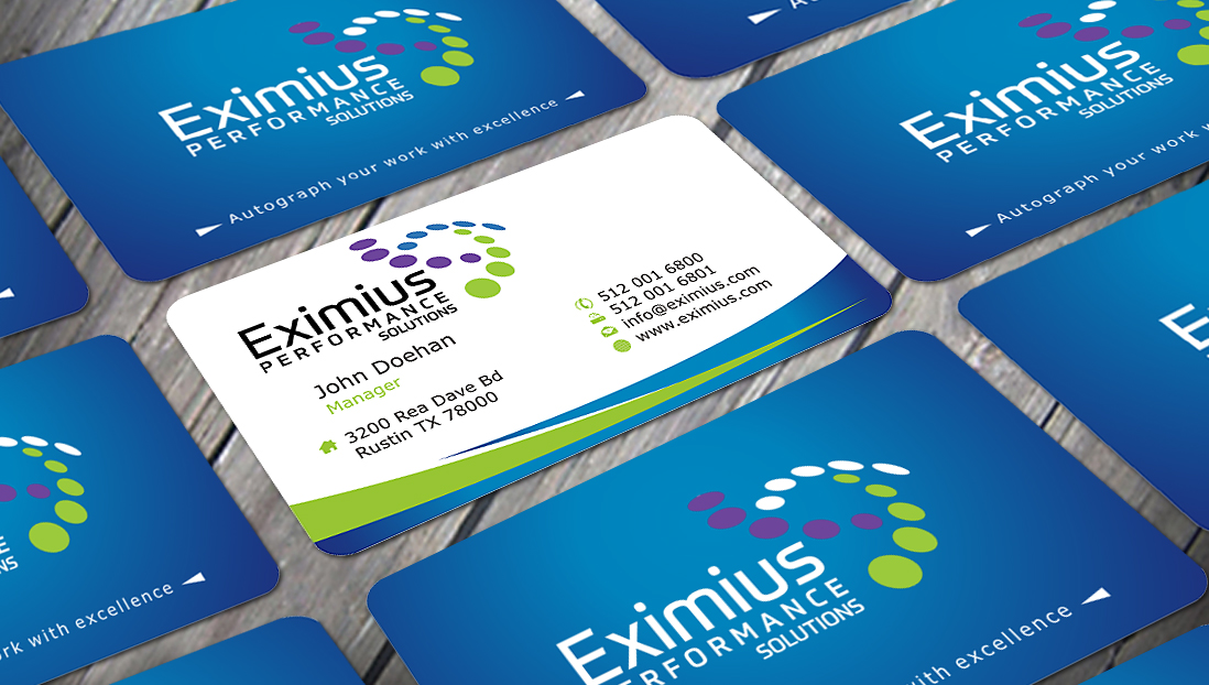 Business Card Design by SKYdesign for Eximius Performance Solutions | Design #3736181