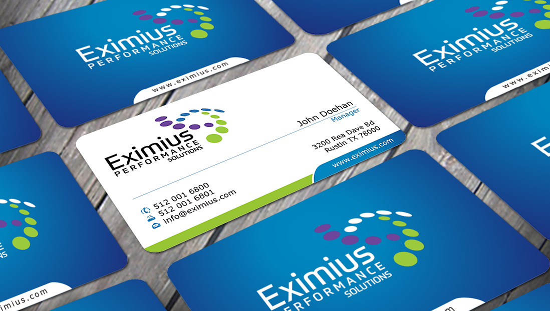 Business Card Design by SKYdesign for Eximius Performance Solutions | Design #3736201